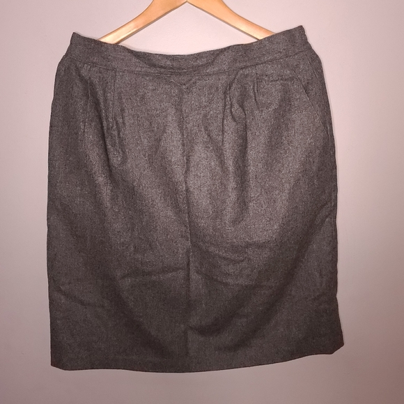 High Waist Grey Pencil Skirt 16p
